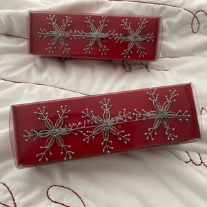 Snowflake napkin rings